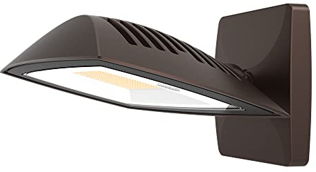 HALO ARFL Series, 80-Watt, Bronze, Outdoor Integrated LED Architectural Residential Floodlight, Dusk to Dawn, 9600 Max Lumens
