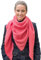 Scandi Linen Musselin Tuch Damen, Musselin Schal Damen, Viereckig (einlagig), Coral