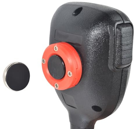 HYSHIKRA Car Microphone Magnetic Suction (diameter 30mm/1.18 inch) Accessory, for Handheld Radio/Speaker Microphone/Mobile Radio Speaker Compatible with Baofeng Motorola Quansheng (Red)
