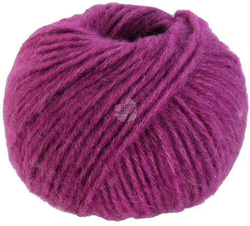 LANA GROSSA Ecopuno Chunky | Superleichtes, flauschiges Effektgarn mit Baby Alpaka | Handstrickgarn aus 33% Schurwolle (Merino) & 19% Alpaka | 50g Wolle zum Stricken & Häkeln | 70m Garn FB 128
