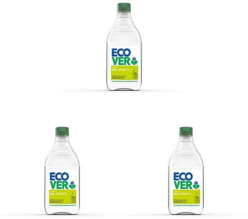 Ecover Hand-Spülmittel Zitrone & Aloe Vera, 450ml (Packung mit 3)