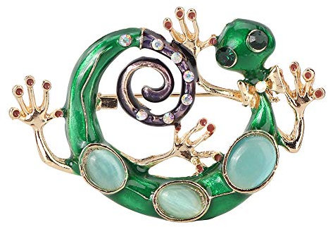 ANKROYU Broschennadel Eidechse, Legierungs Strassstein Nadel, Broschen Kleidungsdekorationsschmuck, Broschennadeln Für Damenmode Für Kleid, Hemd, Dekorative Clips