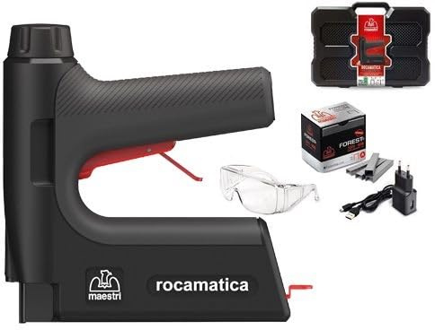 Briconess.com Fissatrice spillatrice a batteria 3,7V con kit di lavoro incluso Rocamatica Mod.114 MAESTRI
