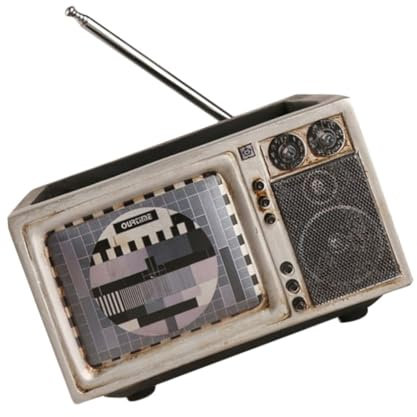 Mipcase 1 Pc Pot de Fleur de télévision Pot de Fleur Interieur décor de Bureau décor végétal Pots pour Plantes Ornement Cache-Pot de Style rétro Pot de Fleur créatif Ancien
