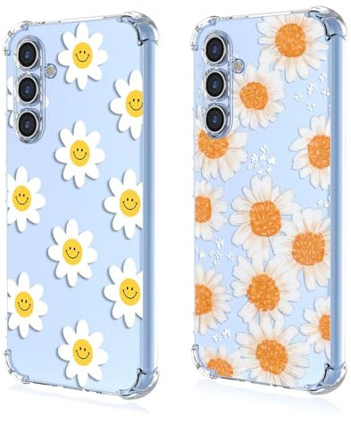 HAONANDE Lot de 2 Coques pour téléphone Portable Huawei P30 Lite/Nova 4E, Coque Transparente à Motif esthétique-A04+A66