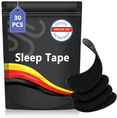 30 Stück Mouth Tape for Sleeping,gegen schnarchen,Schwarz Gegen Schnarchen Mund Tape Schlaf,Anti Schnarch Mund TapeSchnarchhilfen für Männer und Frauen Schnarchlösung,Verbessern der Atmung