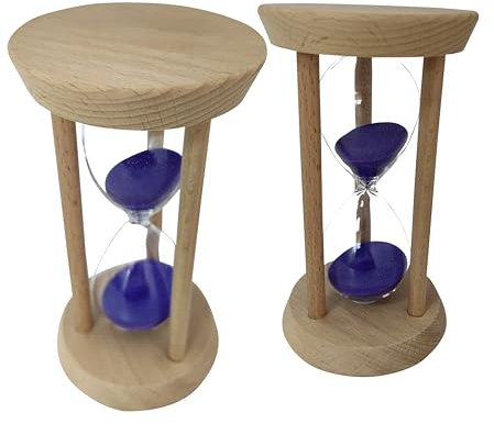 15 Minutes Sablier Minuteur Horloge de Minuterie de Sable 15 Minutes Cadre en Bois Sandglass Timer Accueil Décoration Bureau Ornement Minuterie de Cuisine Hourglass Timer Violet
