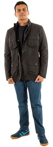 Barbour Corbridge Wachsjacke Rustic Braun - Grösse XL - Herren - Bekleidung - Modern-fit - Baumwolle - Perfekt für Herbst und Winter