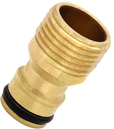 Zdprkqzvz Adattatore per Pistola Ad Acqua con Rubinetto in Metallo con Connettore Rapido in Rame da 3/4 per Attrezzature per Irrigazione da Giardino con Tubo Doccia