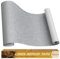 Cahomo Flicken Selbstklebend Stoff, Leinenstoff Patches Selbstklebend, 40x230 cm Leinen Reparatur Patches für Sofa, Autositze, Bootssitze, Bürostuhl, Vorhang - Grau