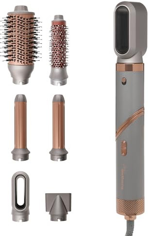 Paul Anthony 'MACH 2' 1000W Multi-Function Folding Blow Dryer and Hair Styler, High Power Motor, 3 Temprature Settings, Lockable Twist Design, 6X Lockable Attachments, Ideal for Men and Women H1201.