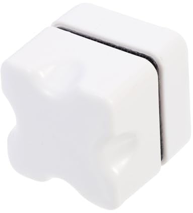 Kisangel Bürste für Aquarien Aquarium beleuchtet Aquarium Anlage Flasche Aquarium fensterputzer Aquarium scheibenputzer Werkzeug Aquarienversorgung magnetische Aquarium-Glasbürste Abs Weiß