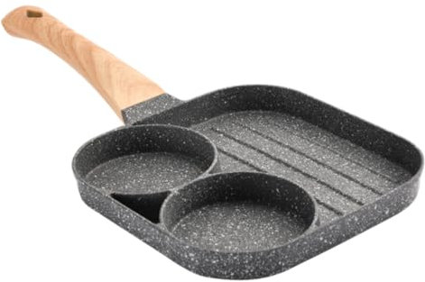 WEKADRIN Non Stick Medical Stone Breakfast Pan Versatile Household Frying Pan for Steak and Eggs for Induction and Gas Stoves