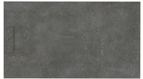 SIENA - Receveur de douche 160x90cm Fossil gris - Antidérapant - Résistant & design - Disponible en plusieurs dimensions et coloris