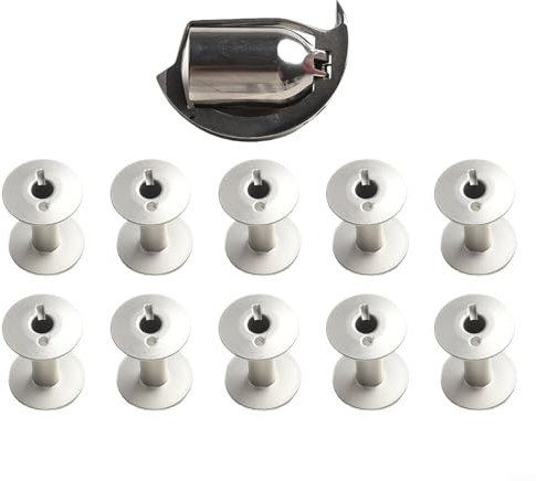 UTTASU Shuttle Haken mit 10 Spulen für Durkopp Adler Nähmaschinen 204 205 266 366 CH Serie Consew Modelle Kompatibles Teil Ersatz Zubehör Set