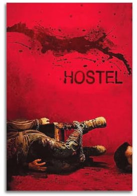 owengo Hostel-Poster, klassisches Horror-Film-Poster, abstrakte Vintage-Drucke, Wandkunst für Schlafzimmer, Wohnzimmer, Dekoration, 60 x 90 cm, ungerahmt, Stil 1