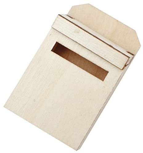 Toddmomy Miniatur Holzbriefkasten Für Puppenhäuser Design Für Details Und Fantasievolles Für Dekoration Und Spielzeugzubehör