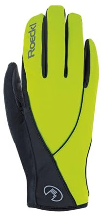 Roeckl Sports Nordic Handschuh LAIKKO, Performance Unisex Fingerhandschuh, Neongelb 11
