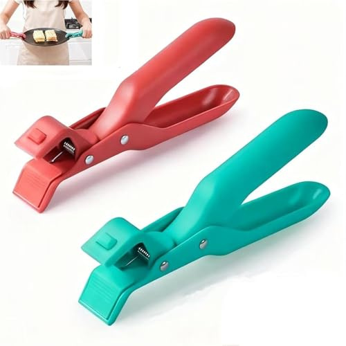 Hot Plate Grippers, Multi Angle Silicone Anti-Scald Bowl Clip, Hot Plate Gripper Lifters Tongs Portable Pan Bowl Plates Holder Clamp Tool, Heat Resistant Cookware Tong for Kitchen Use
