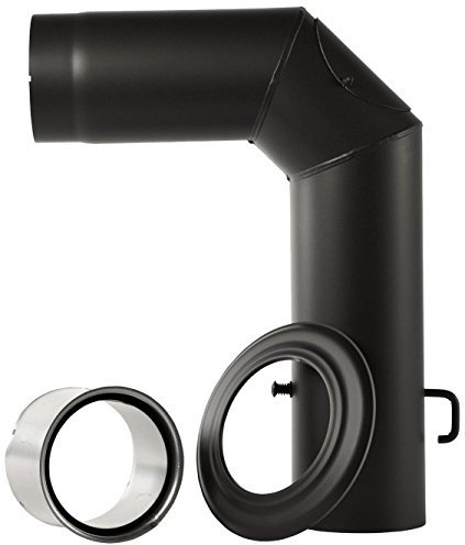 Bertrams 198110 Winkelbogenset 3-teilig, 2mm senotherm UHT-Hydro lackiert schwarz, durchmesser 120mm