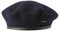 Kangol Beret Monty Baskenmütze Damenbaske Wollbaske Herrenbaske Baske Damen/Herren - mit Einfass Frühling-Sommer Herbst-Winter Winter - S (54-55 cm) blau