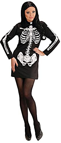 W WIDMANN MILANO Party Fashion - Kostüm Skelett Girl, Kleid, Halloween