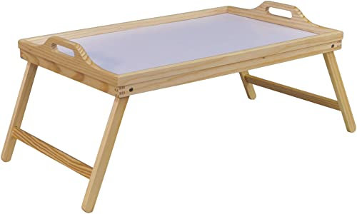 Aidapt Plateau en Bois avec Pied Rabattable