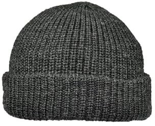 Balke Strickmütze Fischerpudel Fischermütze kleine Form 30008040 100% Wolle, Farbe:Schwarz