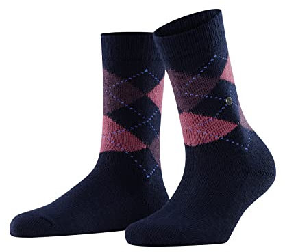 Burlington Damen Socken Whitby W So weich und warm gemustert 1 Paar, Blau Navy 6156, 36-41