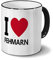 digital print Städtetasse Fehmarn - Design I Love Fehmarn
