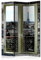 RAUMTEILER/PARAVENT B&D XXL Raumteiler Fensterblick Fenster Landschaft Foto Paravent 135x172 cm beidseitig auf Vlies-Leinwand Bedruckt Trennwand Spanische Wand Sichtschutz Raumtrenner schwarz