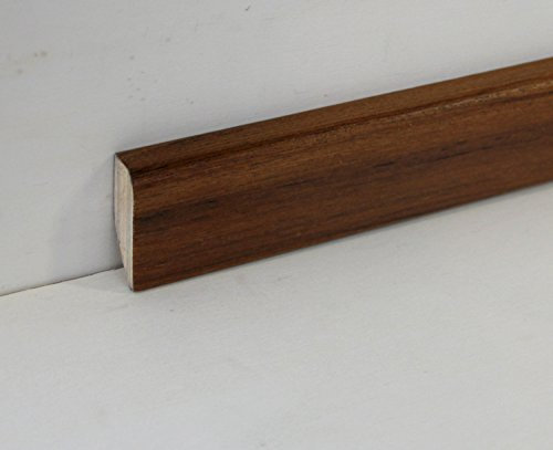 Hobby Legno - Battiscopa Rivestito In Legno Di Teak Verniciato mm. 45X16X2400 Nr. 2 pezzi totale metri 4,80.