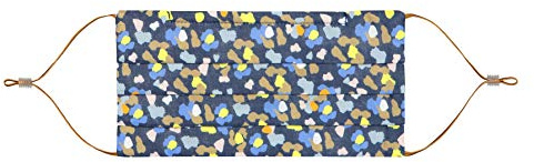 CODELLO Damen Mund und Nasenschutz | Gesichtsmaske | Mund und Nasenmaske | Mundschutz | Cover Up | mit Camouflagemotiv aus reiner Baumwolle in Blau