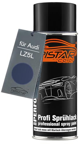 TRISTARcolor Autolack Spraydose für Audi LZ5L Ming Blau Perl Basislack Sprühdose 400ml