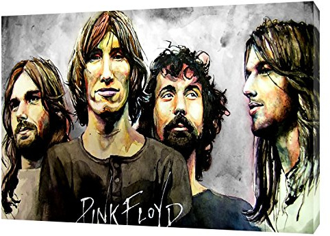 ARTSPRINTS Rock Band Fotodruck auf Holzrahmen auf Leinwand, Wandkunst (60x 40 cm) -18mm Tiefe