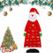 Filz Nikolaus Adventskalender,Adventskalender Santa,Weihnachtskalender DIY,Weihnachtsmann Adventskalender,Adventskalender zum Befüllen Kinder,Stoff-Adventskalender (rot)