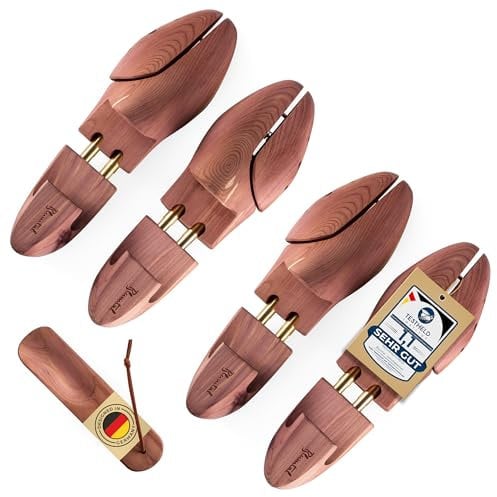 Blumtal GAGNANT DU TEST embauchoirs chaussures femme et homme en bois de cèdre - Forme pour chaussures - embauchoir sneakers - embauchoir bottes avec chausse-pied bois inclu - 38/39, 2 paires