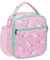 Bagseri Lunch Bag for Girls, Insulated Lunch Bag for Kids, Portable Lunch Cooler Bag for School, with Bottle Holder, Water-Resistant Lining, Pink Unicorn