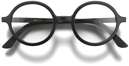 LONDON MOLE® Artist Lesebrille | Große, runde klassische leser | Herren damen unisex | Federscharniere