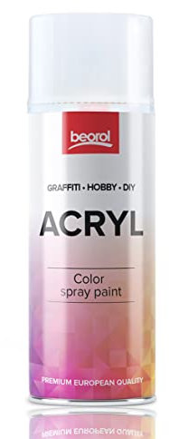 BigDean by Beorol Sprühlack schwarz, matt - Sprühfarbe Spraydose Acryllack DIY Lack Spray 400ml Sprühdose Lackspray für Kunststoff, Metall, Holz, uvm. - RAL 9005 Matt Schwarz