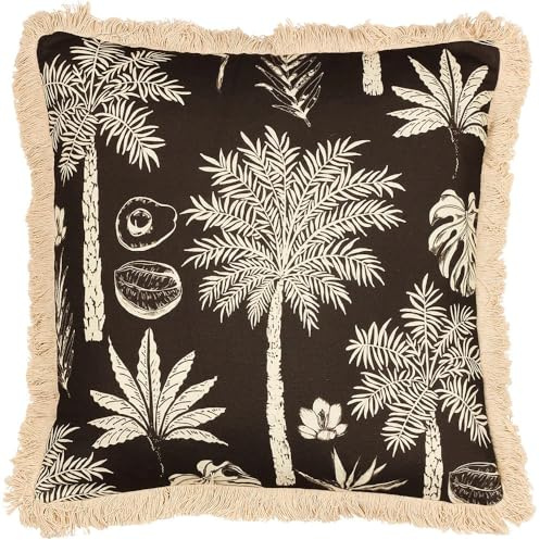 Paoletti Colonial Palm Cushion Cover,45 x 45cm