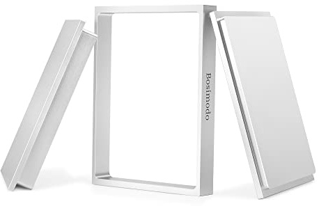 Bosimodo Vorpressform aus massivem 6061 Aluminium, Blumenpressform, silberweiß, 15,2 x 20,3 cm, 15,2 x 20,3 cm