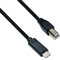 DINIC USB C Druckerkabel/Scannerkabel, Typ C USB 3.1 auf USB 2.0 Typ B (2.00, schwarz)