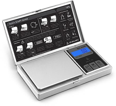 ONE BEST DEAL Myco MZ-100 Mini Digital Scales | Pocket Mini Scales for Gold, Jewelry, Kitchen, and Food 100g x 0.01g