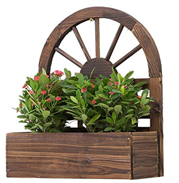 Jardiniere balcon Jardinière suspendue extérieure jardinière en bois planteur mural suspendu pots for plantes PLANTEMENT SUCCULENT SUCCULENT PRODUCTION Décor mural extérieur Pot suspendu plante interi