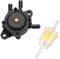 Kit Pompa Carburante con Filtro, Pompa Carburante per Kohler 17 HP-25 HP Briggs e Stratton John Deere Honda Yamaha Trattore Tagliaerba Piccolo Motore