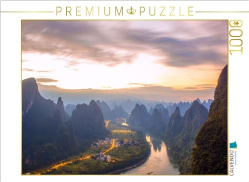 Puzzle · Der Neue Tag auf Xianggong | Fantastischer Sonnenaufgang in chinesischen Bergen · 1000 Teile · Lege-Größe 64 × 48 cm · CALVENDO Puzzle