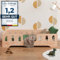 smartwood Kinderbett Bodenbett 90x160 mit Rausfallschutz & Lattenrost - Holz - Kinder Montessori Bett TILA 2 mit glatten Kanten - Betten für schnelle Montage - Bis 230 kg belastbar
