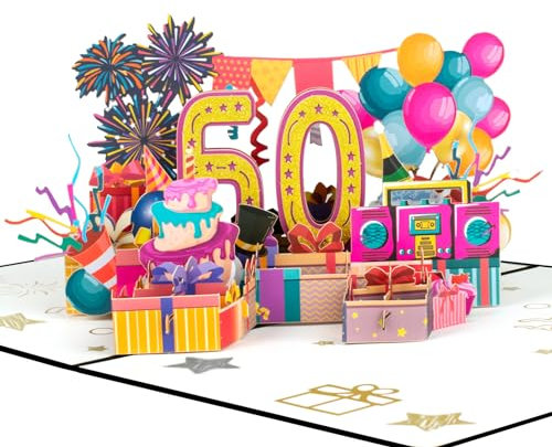 GREETING ART 60. Geburtstagskarte,Geburtstagskarte zum 60. Pop Up Grußkarten,3D Pop Up Karte Geburtstag,Geburtstagskartenfür Männer und Frauen zum Jubiläum