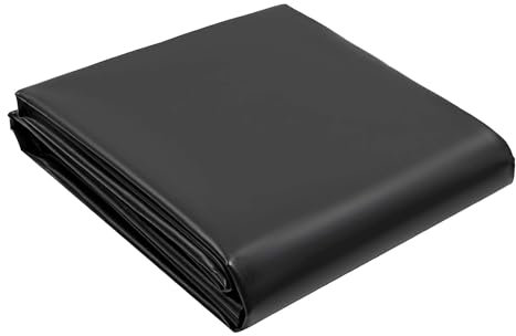 HDPE Teichfolie 1x5m 2x6m 4x4m 5x8m 6x10m Teichplane Schutzunterlage, Flexible vorgeschnittene Teichfolien 0,12mm Teichmembran für kleine Teiche Teiche Wassergärten Brunnen(Size:2mx2m(6.5ftx6.5ft))